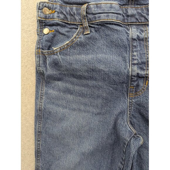 Universal Thread Overalls Womens 8 Blue Denim Bib Adjustable Straps Stretch - Picture 4 of 16